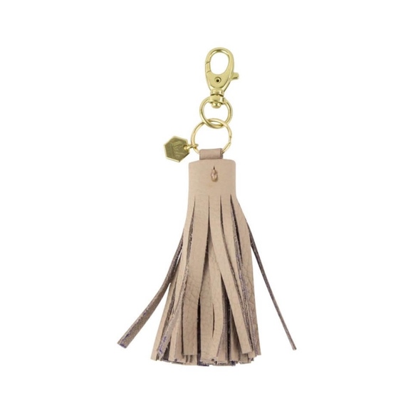 Sseko Accessories - Sseko Leather Tassel Clip in Sandstone